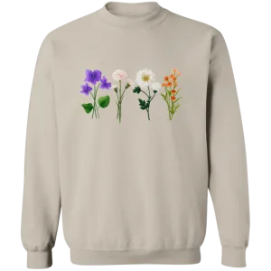 Flower Crewneck  Sweatshirt