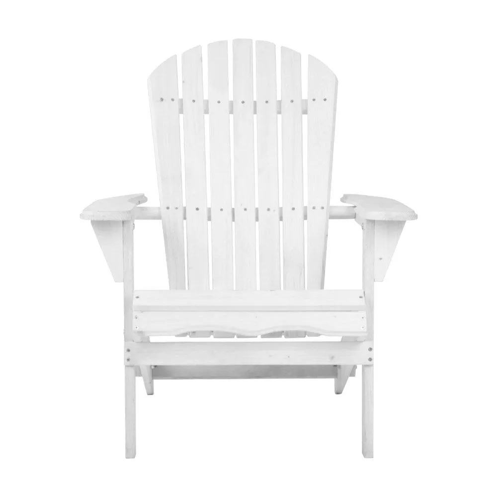 Gardeon Outdoor Furniture Adirondack Chairs Beach Chair Lounge Wooden Patio Garden