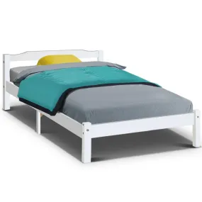 Gibson Wooden King Single Bed Frame White