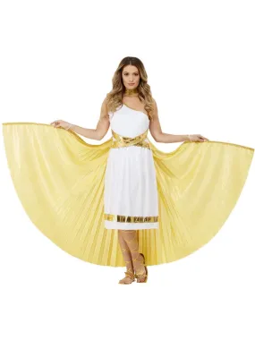 Gold Deluxe Grecian Cape with Wings 190cm each