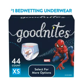 Goodnites Nighttime Bedwetting Underwear for Boys, XS, 44 Ct