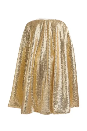 Gracious Gold Sequins Cape (Size 5-6)