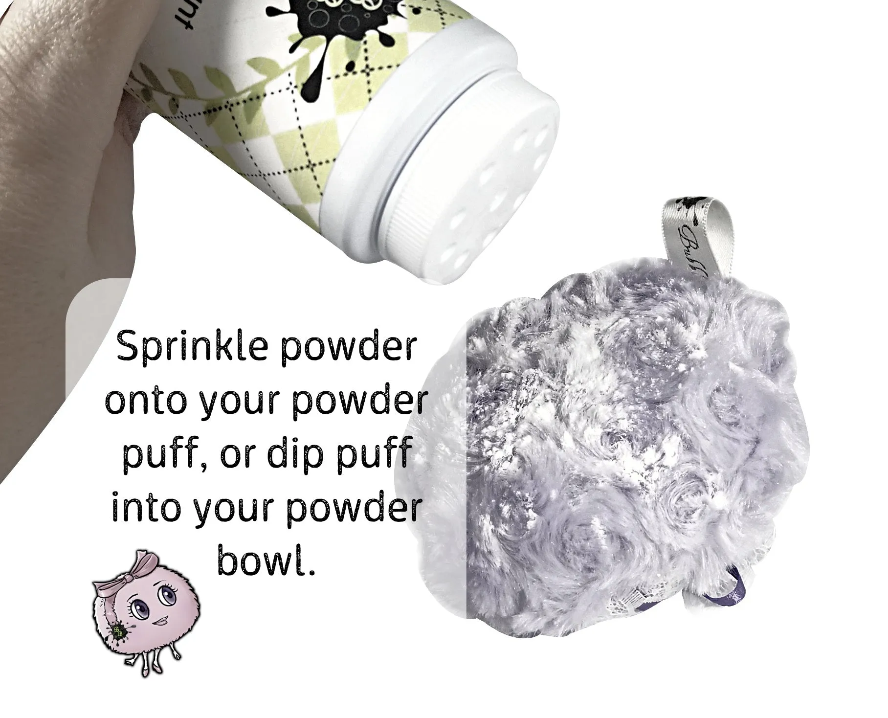 GRAY Powder Puff, 4 inch