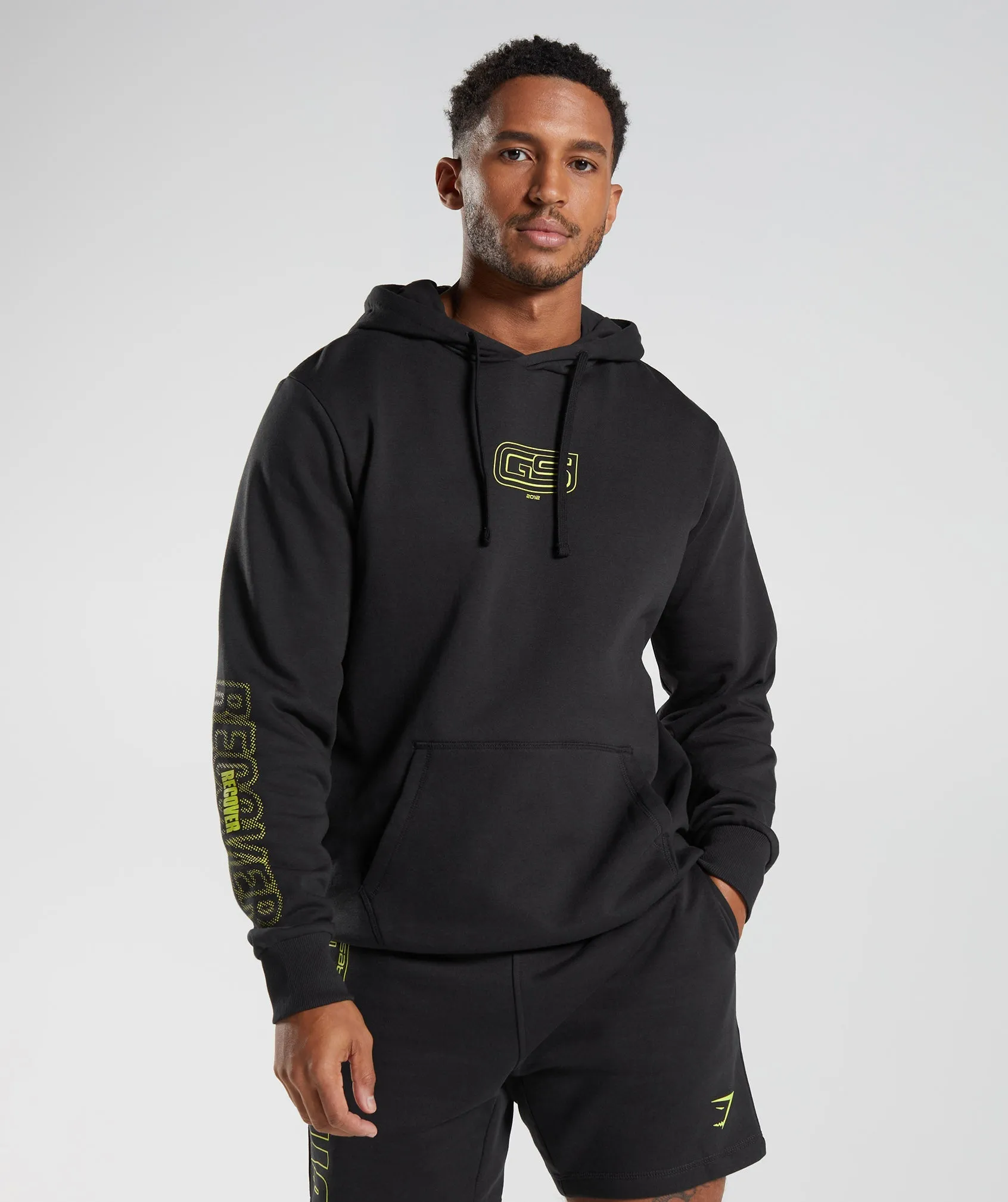 Gymshark Recovery Graphic Hoodie - Black