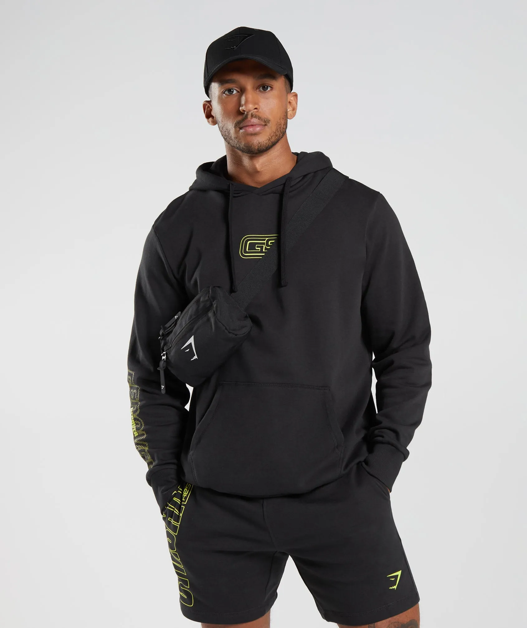 Gymshark Recovery Graphic Hoodie - Black