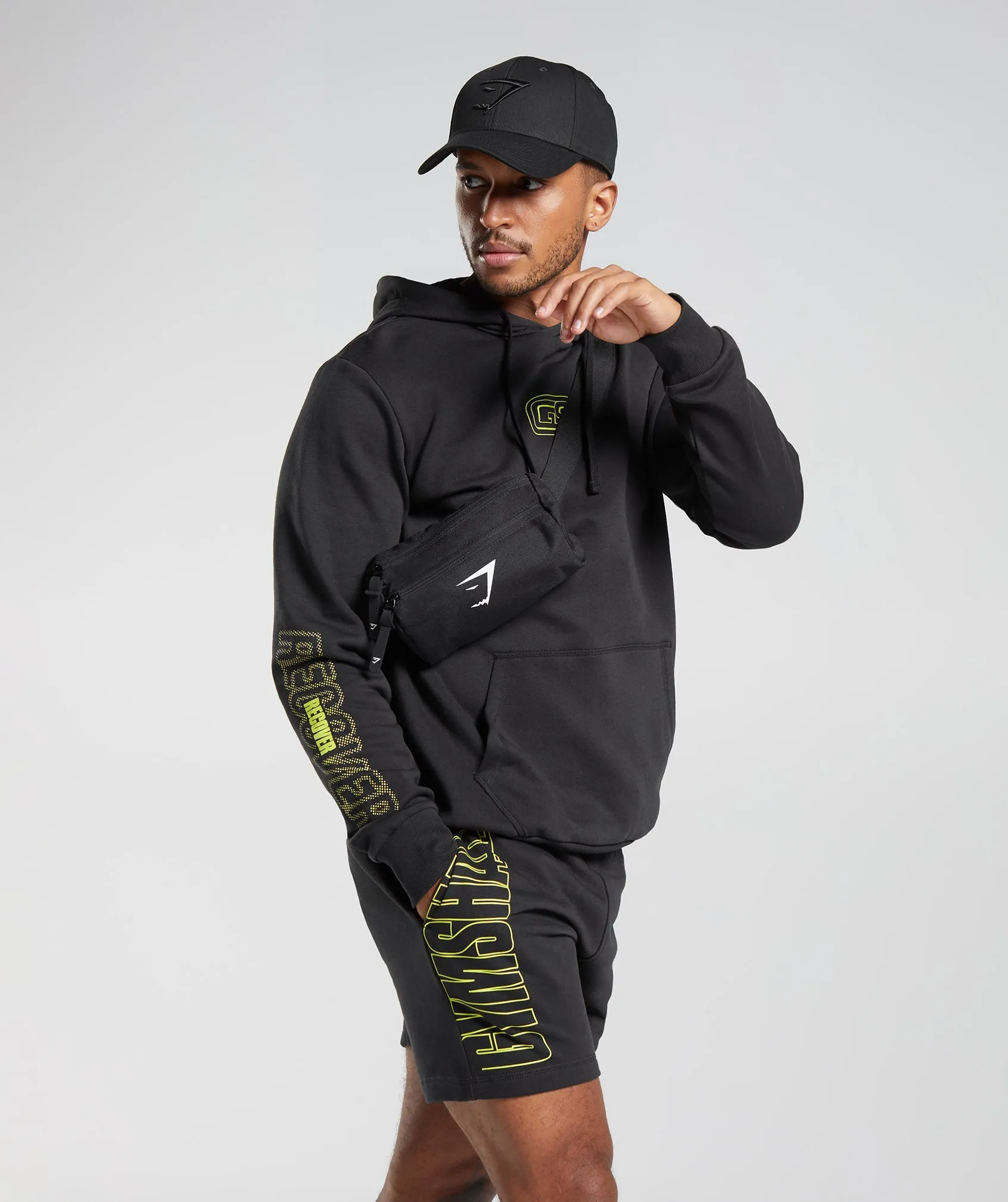 Gymshark Recovery Graphic Hoodie - Black