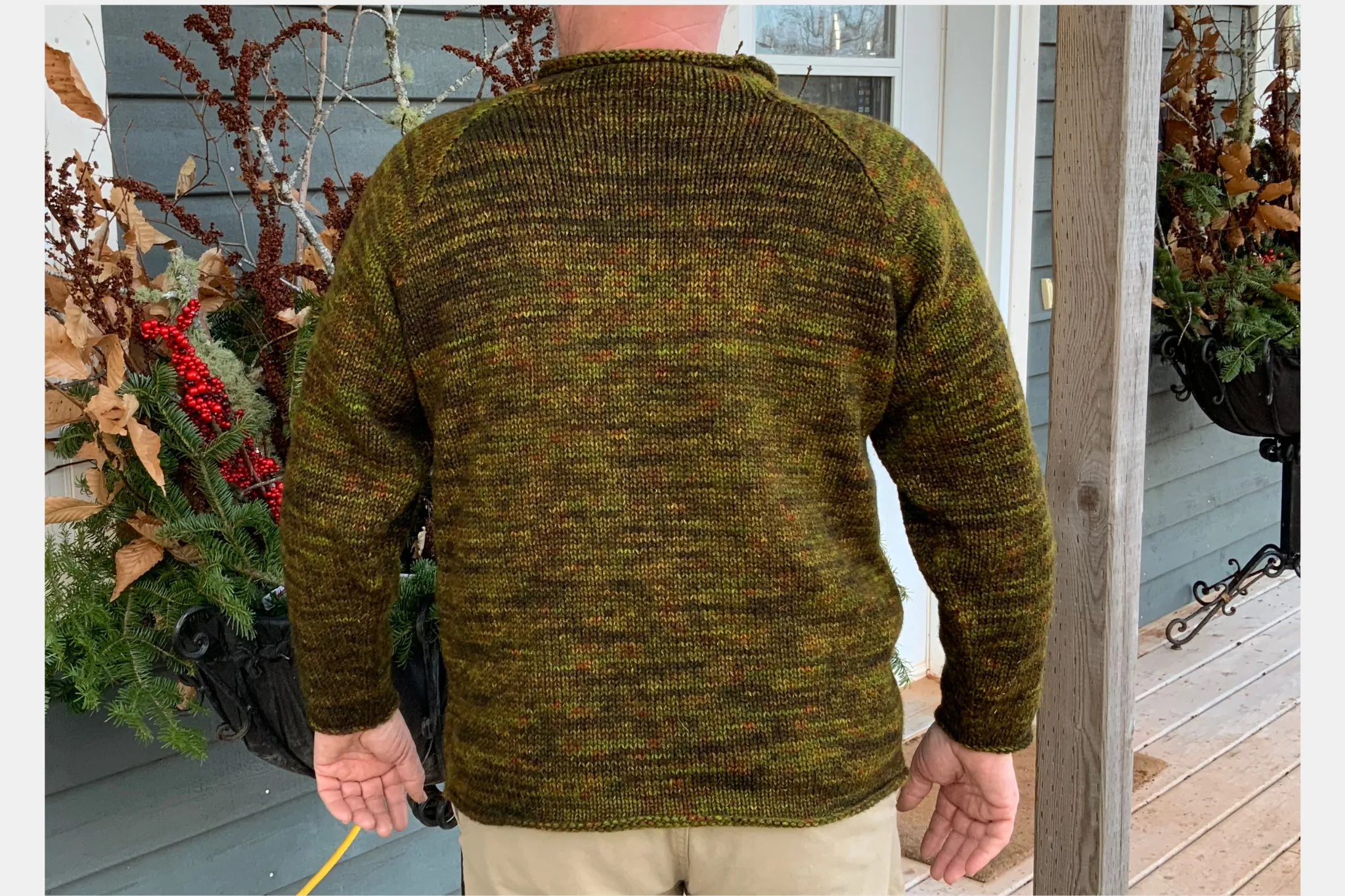 Hand Made Sweater Fiddlehead S-M