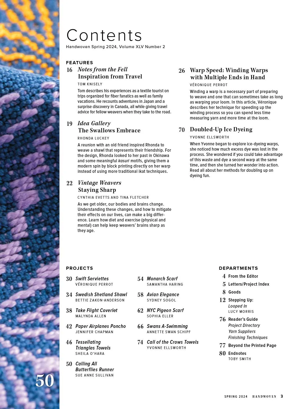 Handwoven Magazine Spring 2024, Volume XLV Number 2