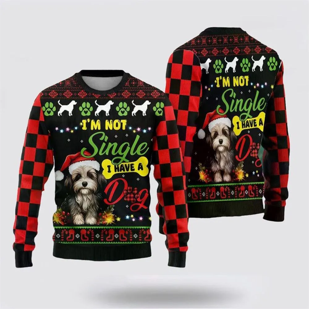 Happy Havanese Dog Ugly Christmas Sweater For Men And Women, Gift For Christmas, Best Winter Christmas Outfit