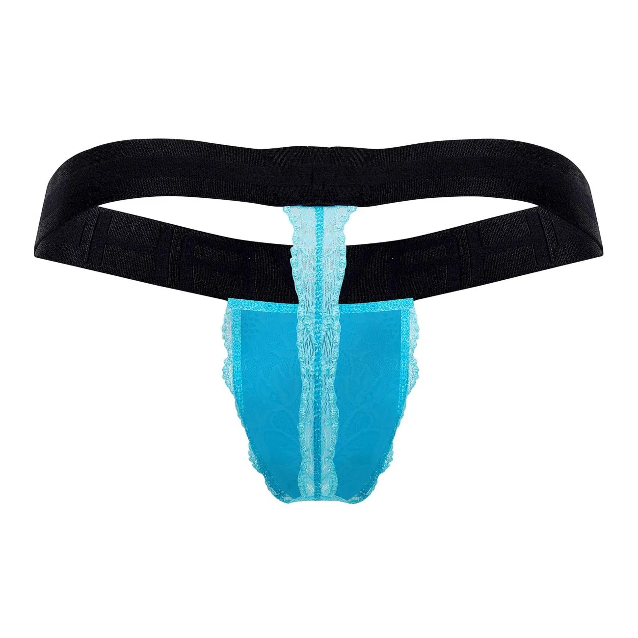 HAWAI 42153 Solid Lace Thongs Color Turquoise