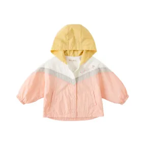 Hello Kitty Color Pop Girl Snap Button Pink Hooded Jacket