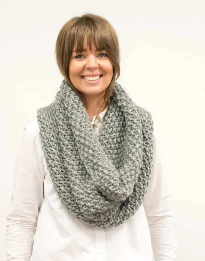 Hepburn Cowl Knitting Kit, Wool Couture