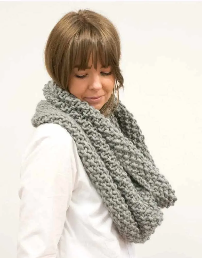 Hepburn Cowl Knitting Kit, Wool Couture