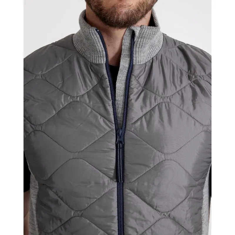 Holebrook Conny Windproof Mens Gilet - Light Grey Melange