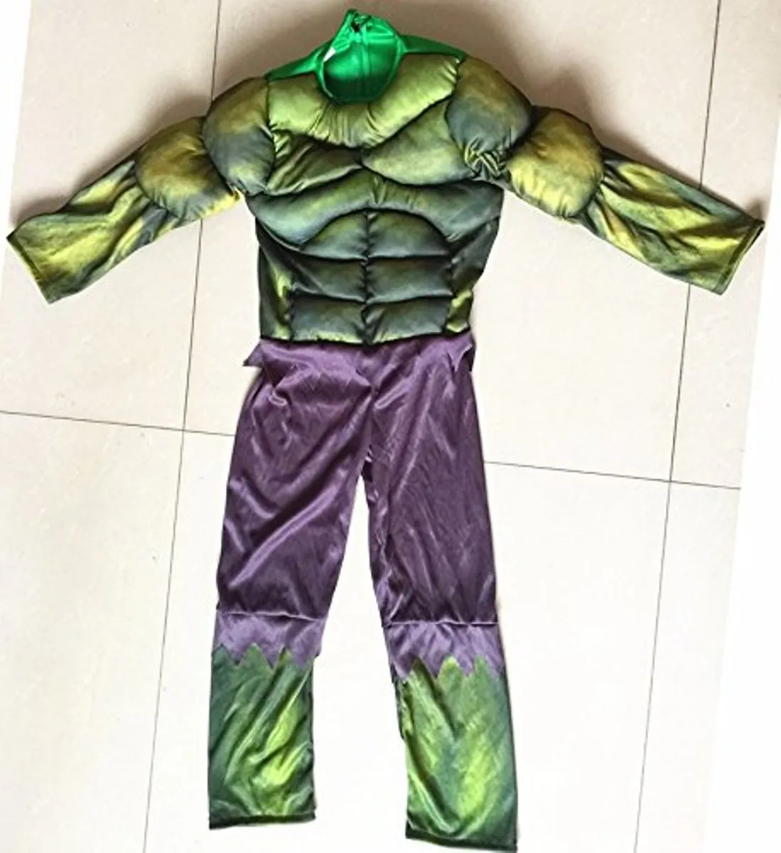 Hulk Costume   Plastic Mask   Cape