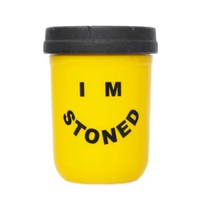 I'm Stoned - The Smokers Club -  RE:STASH Silicone & Glass Jar - 1/2oz Capacity