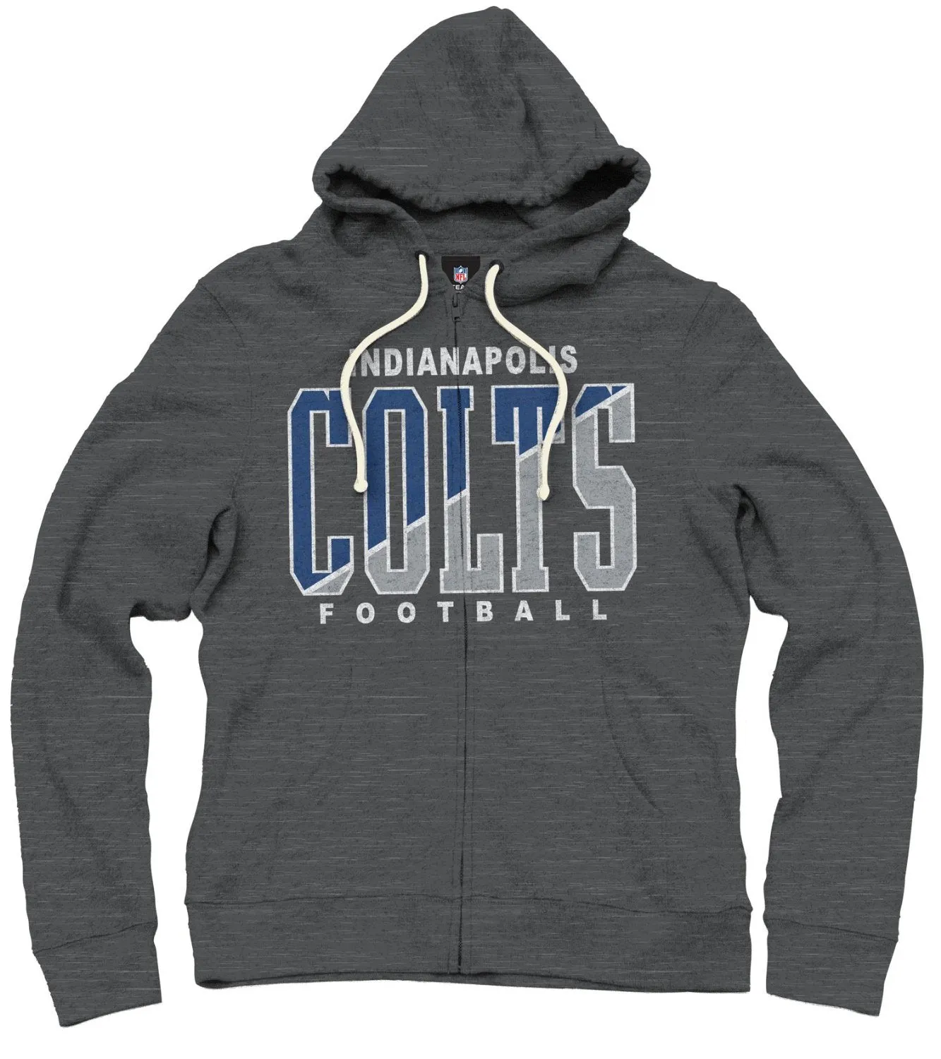 Indianapolis Colts NFL Football Mens Split Formation Fleece Hoodie, Gray