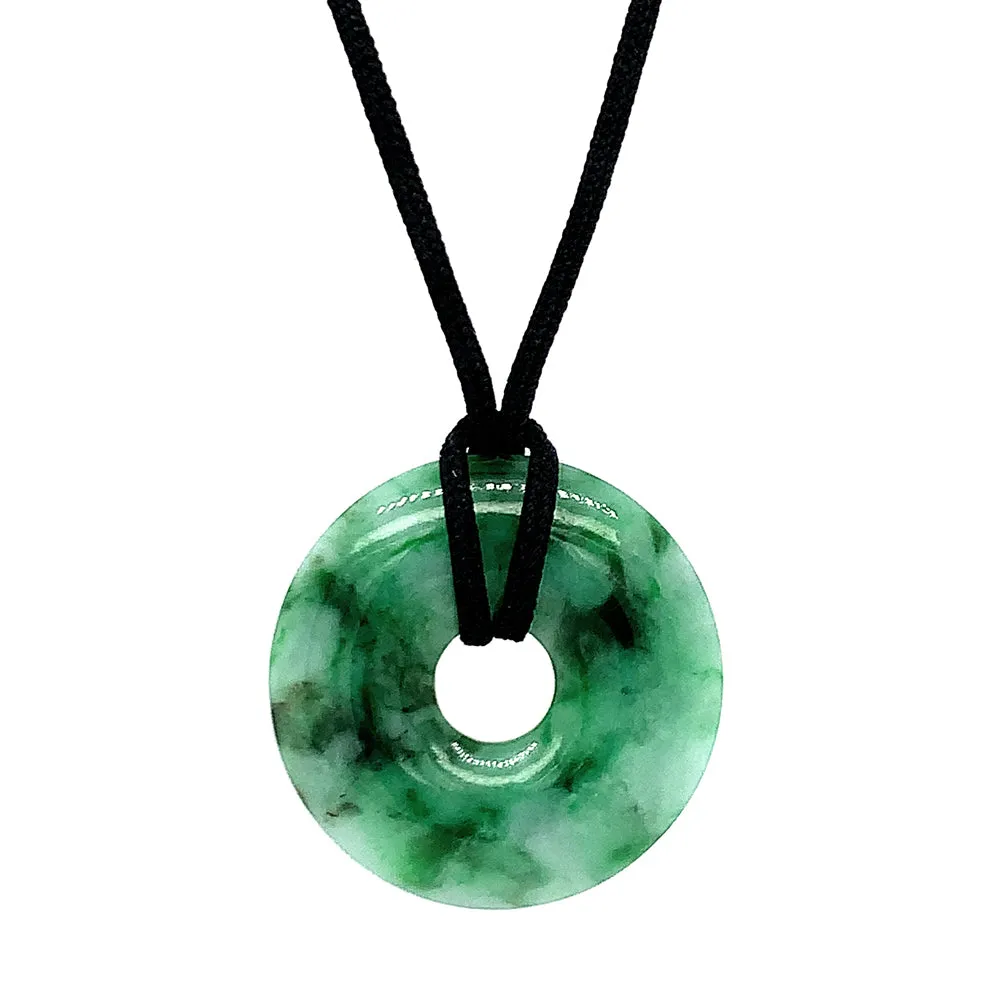 Jade Circle Pendant - "Pi"