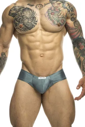 JUSTIN SIMON XSJ22 Cheek Briefs Color Metal Green