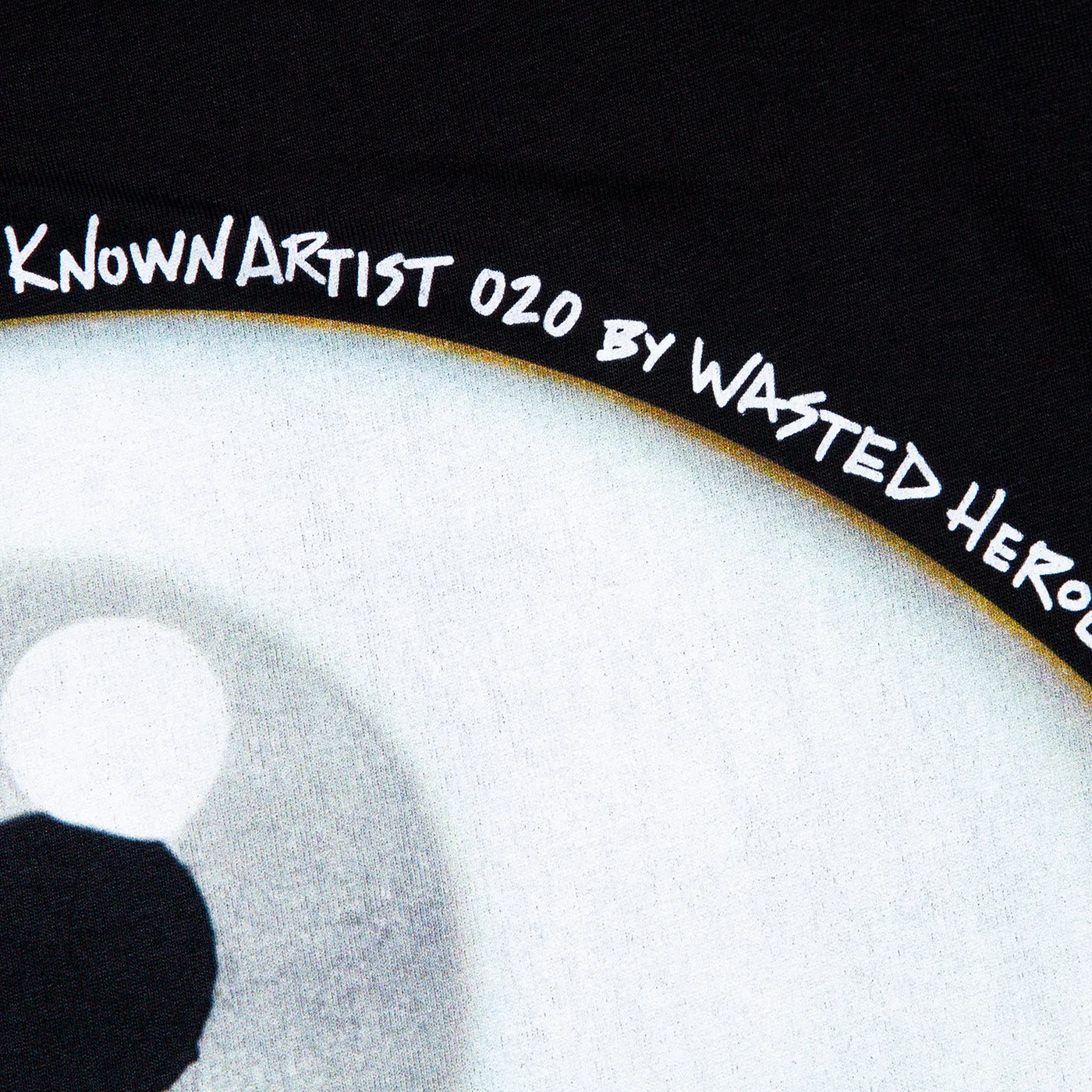 Known Artist 020 Front Print - Tshirt - Black