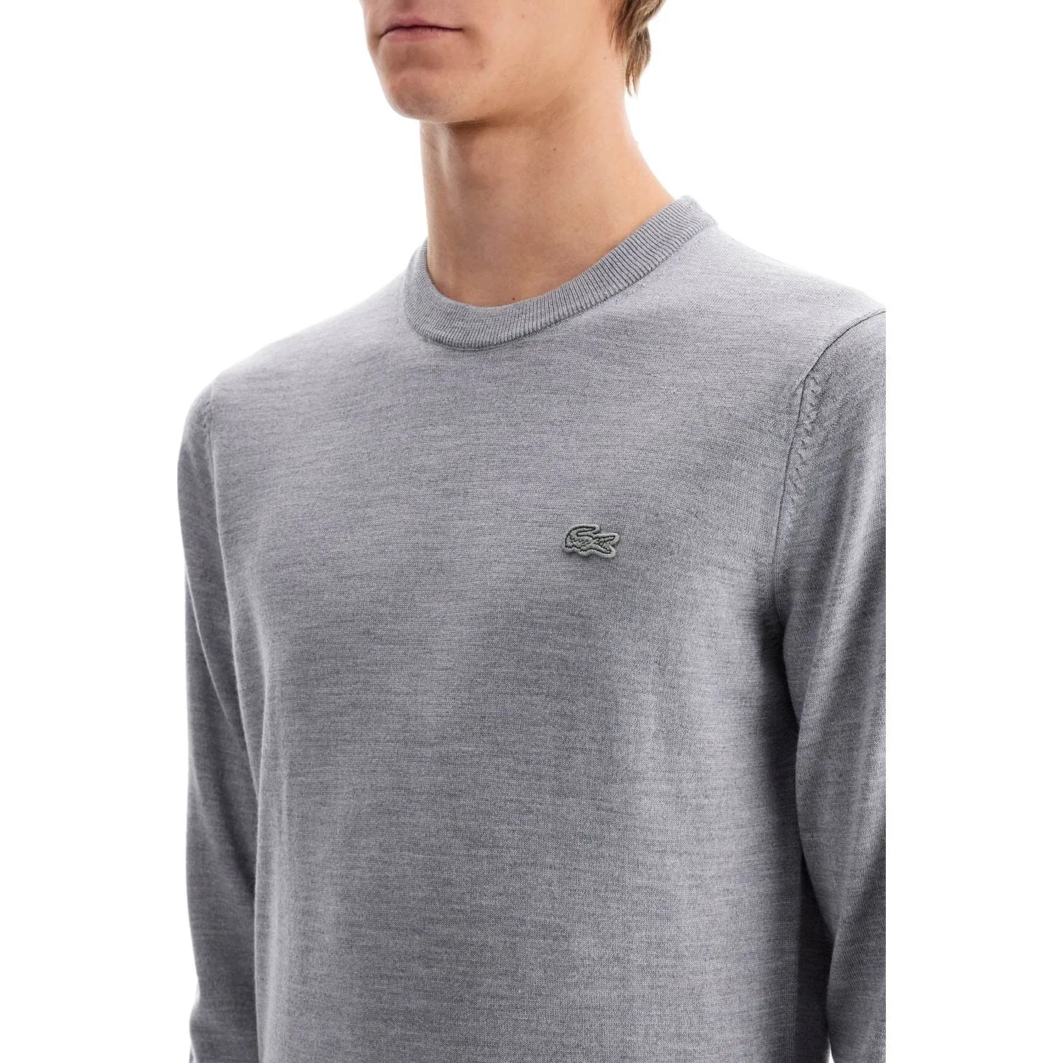 Lacoste wool crewneck pullover