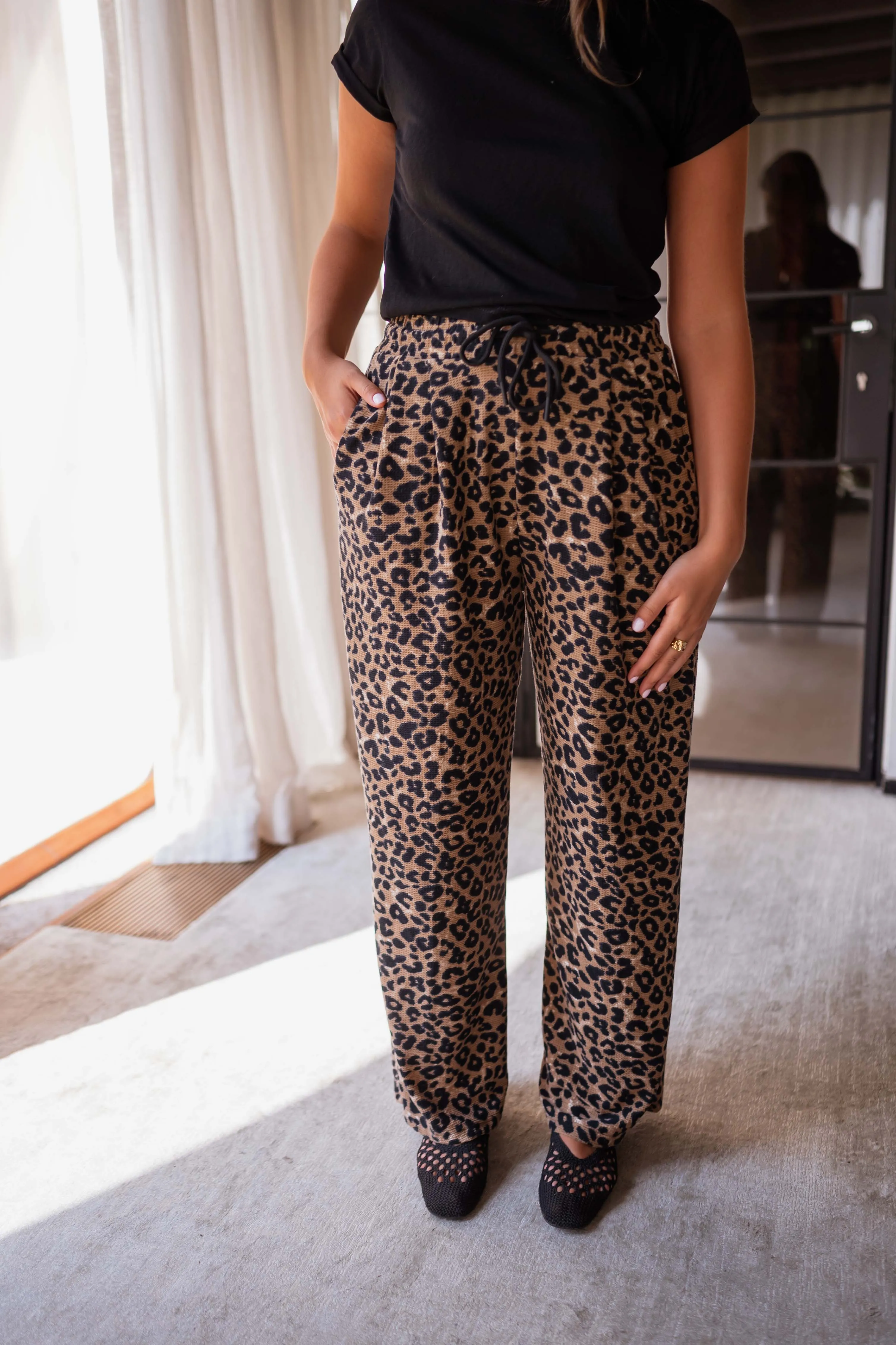 Leopard Fares Pants