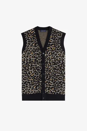 Leopard Jacquard Knitted Tank