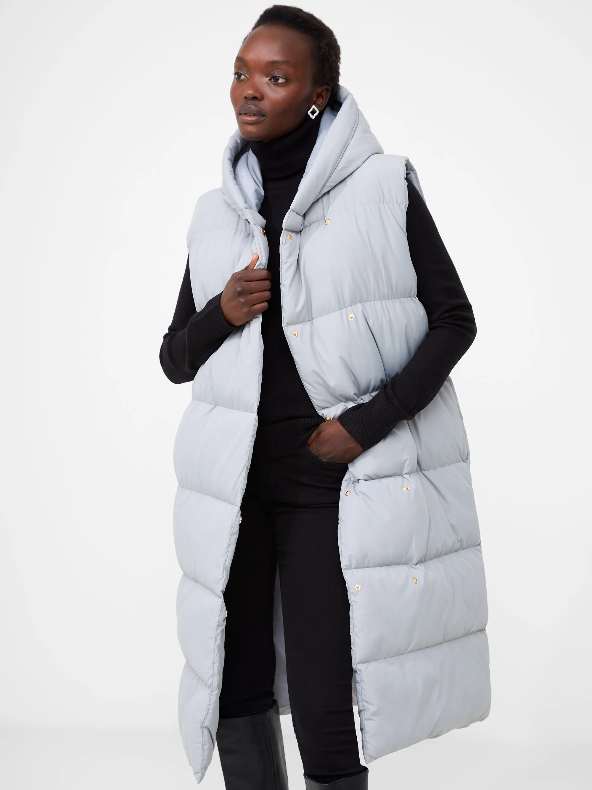 Long Hooded Gilet