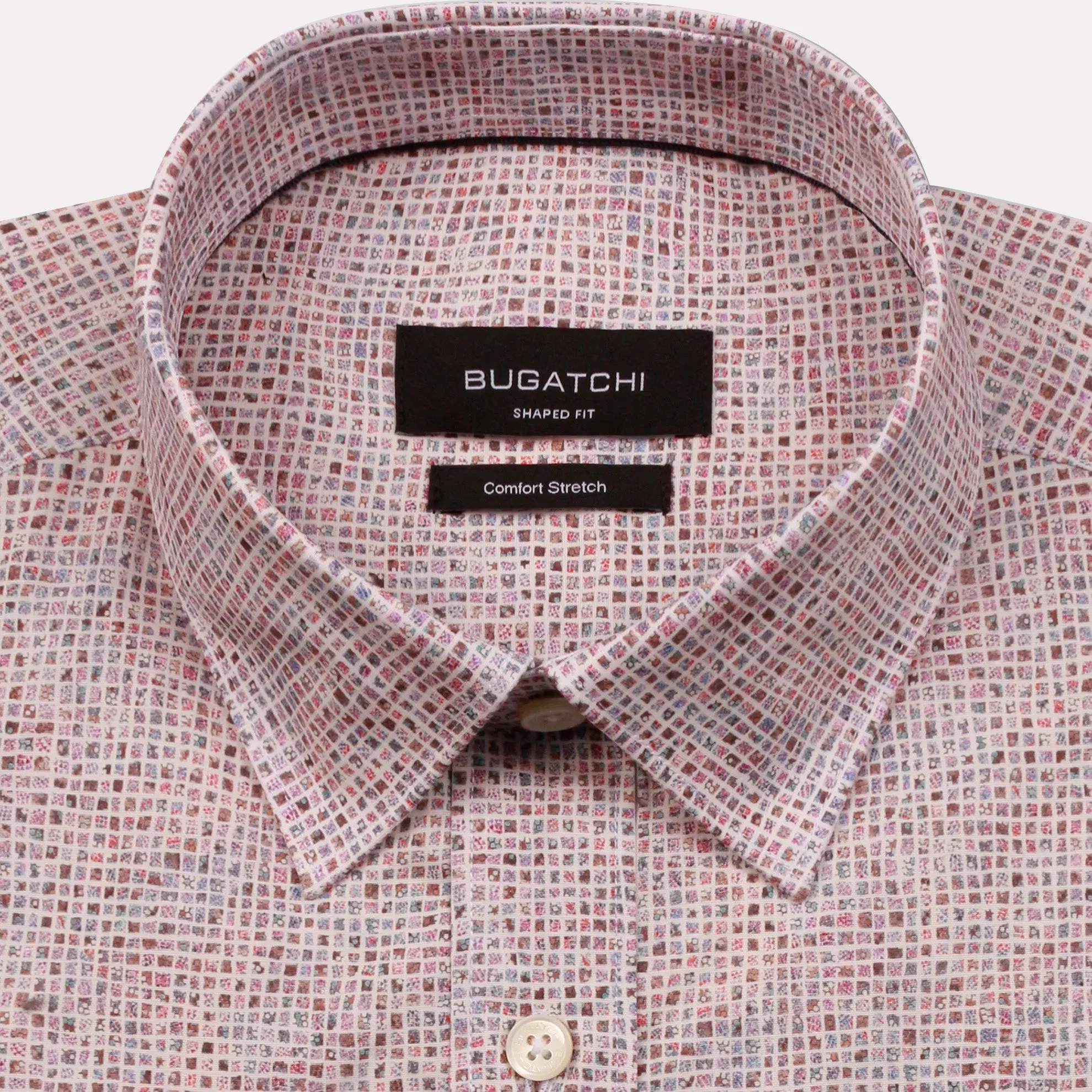 Long Sleeve Woven Shaped Fit Casual Shirt / Dusty Pink