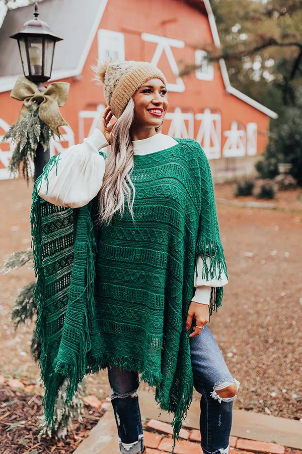 Love And Joy Knit Poncho