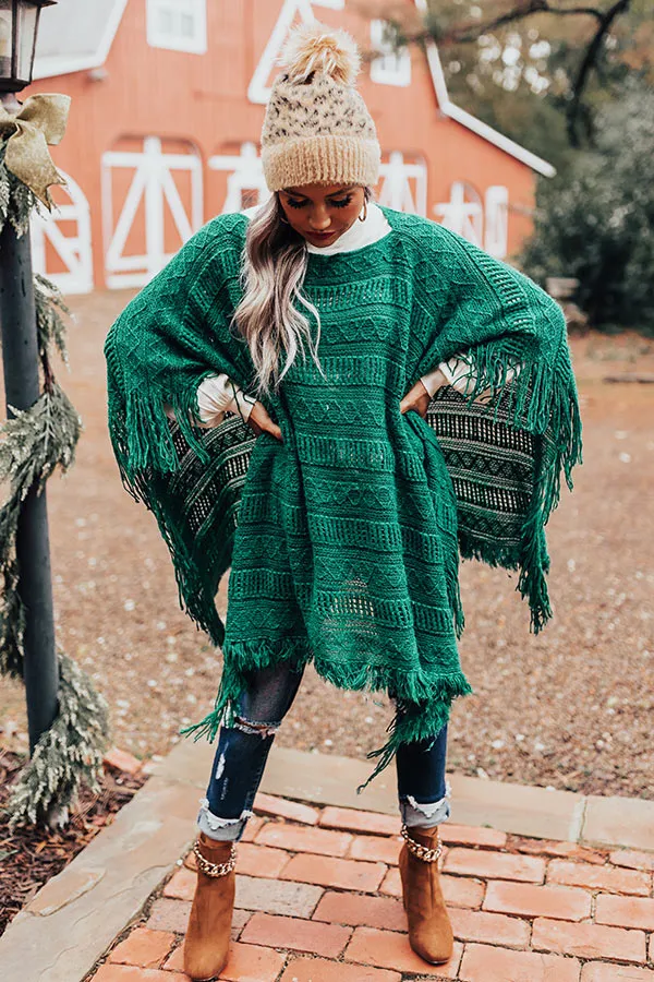 Love And Joy Knit Poncho