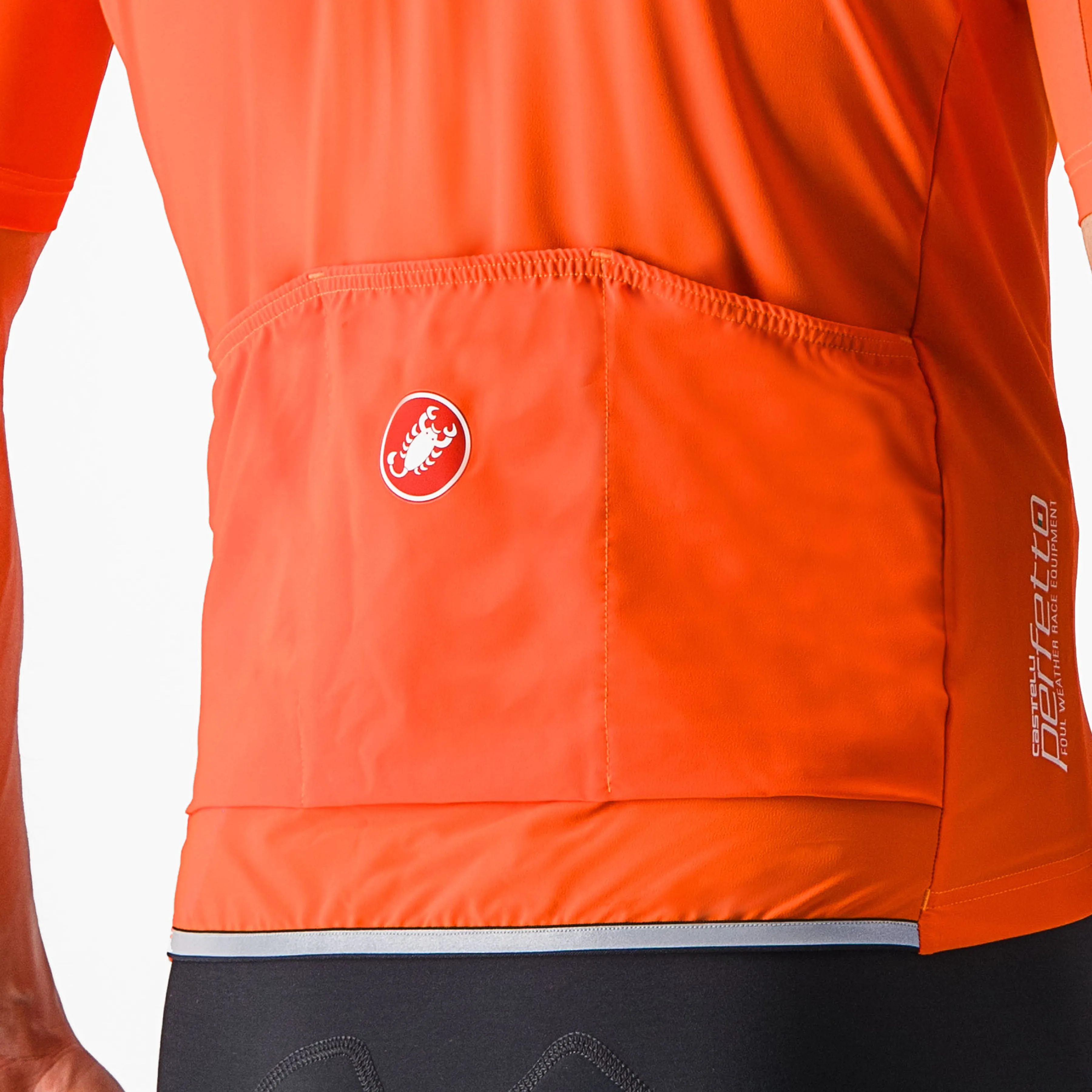 Maglia Castelli Perfetto RoS 2 Wind - Arancio scuro