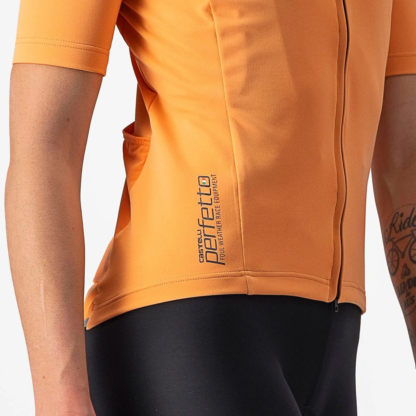 Maglia donna Castelli Perfetto RoS 2W Wind - Arancio