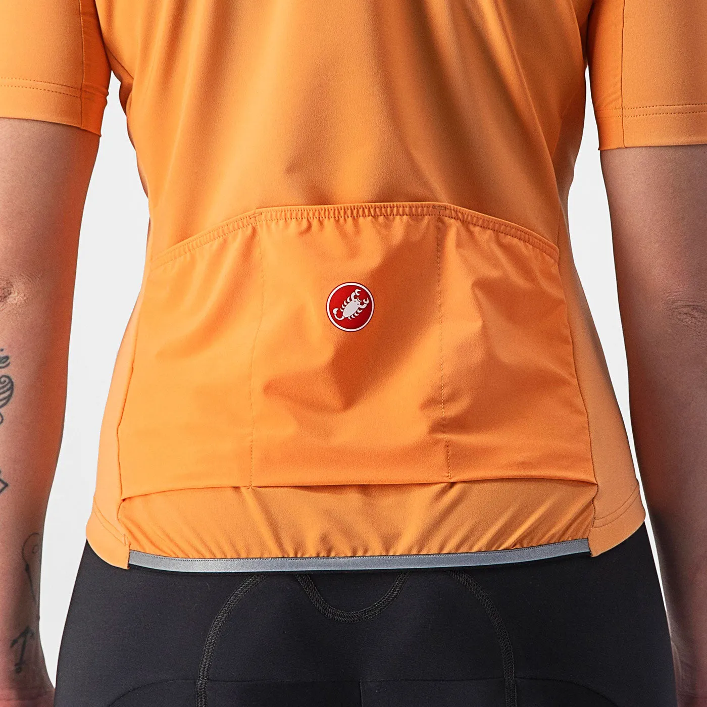 Maglia donna Castelli Perfetto RoS 2W Wind - Arancio