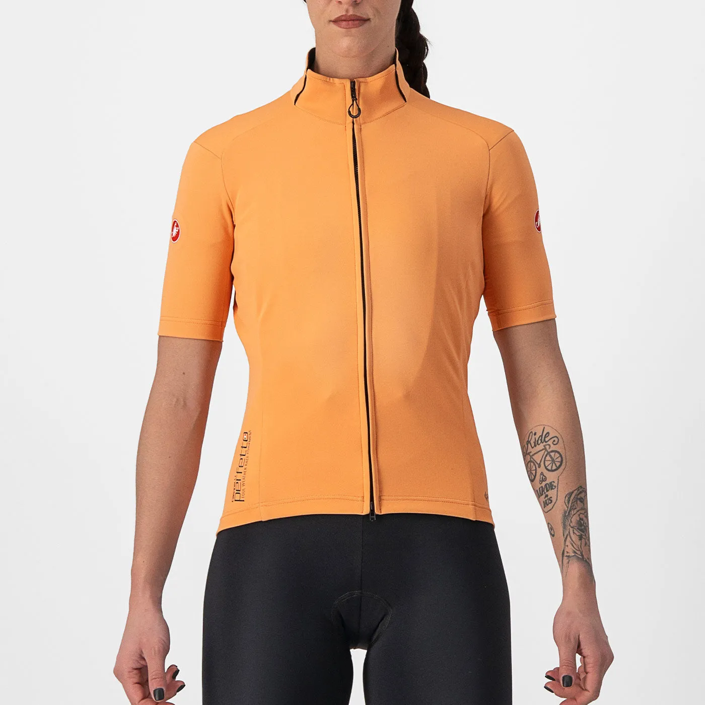 Maglia donna Castelli Perfetto RoS 2W Wind - Arancio