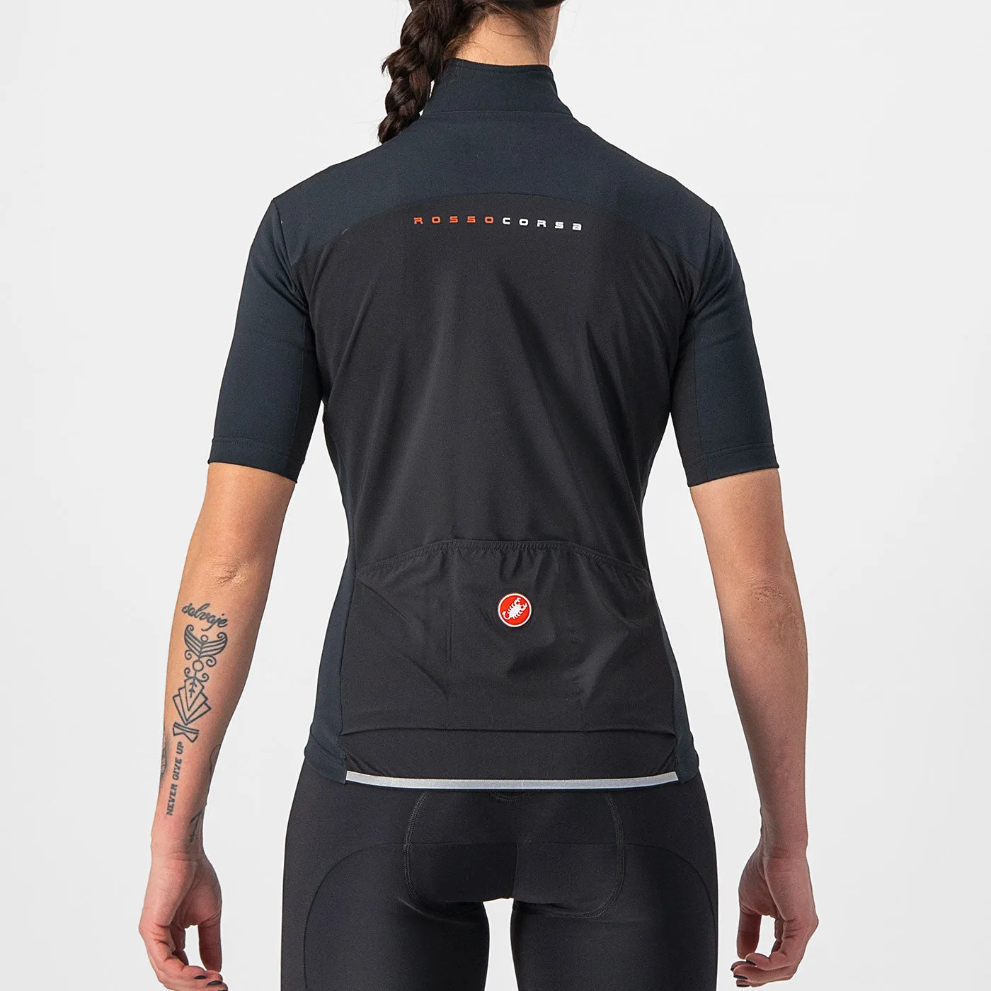 Maglia donna Castelli Perfetto RoS 2W Wind - Nero