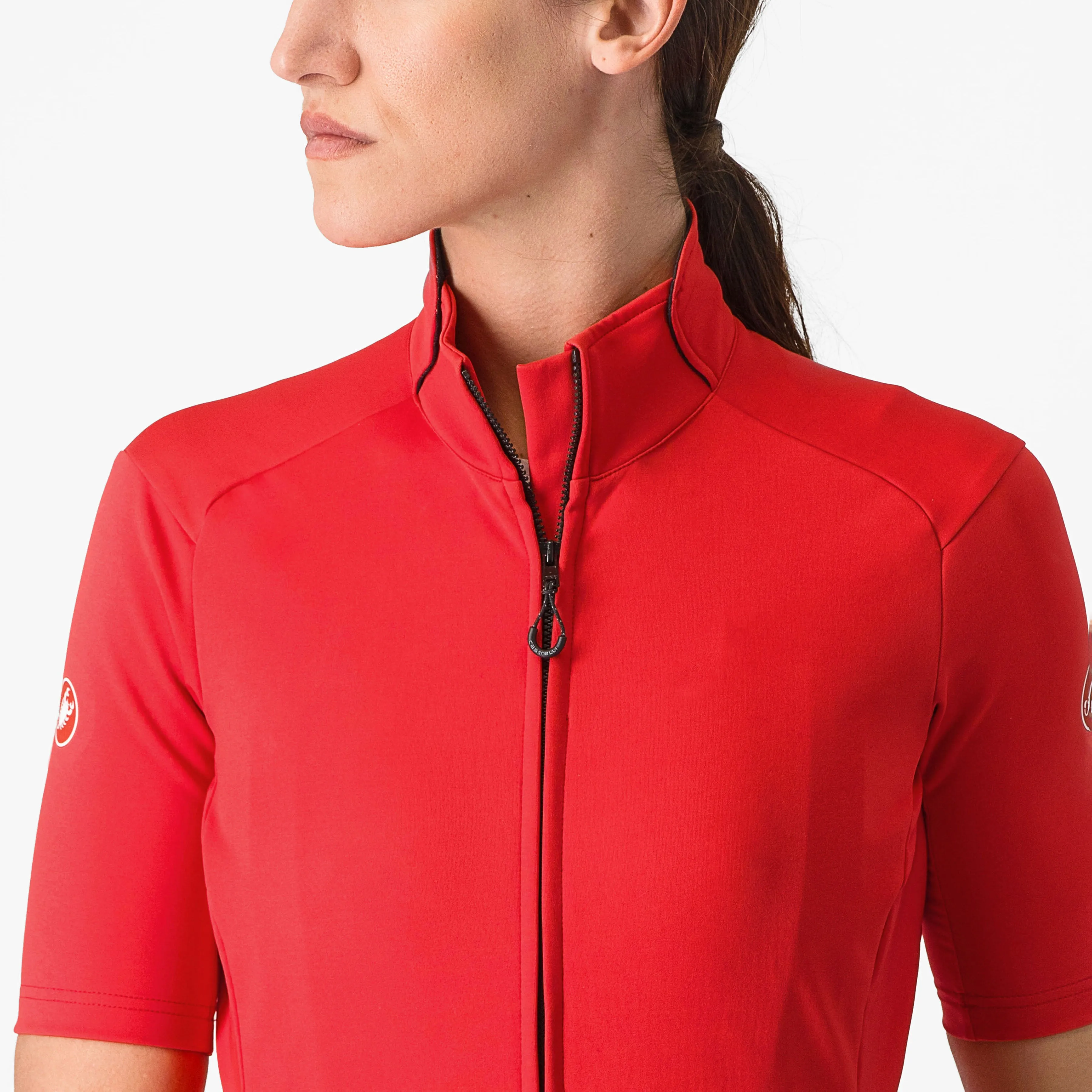 Maglia donna Castelli Perfetto RoS 2W Wind - Rosa scuro