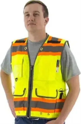 MAJESTIC - NON FR ANSI CLASS 2 Surveyors Vest - YELLOW