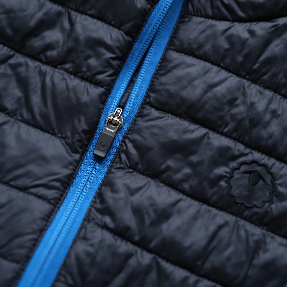 Mens Merino Wool Insulated Gilet (Black/Blue)