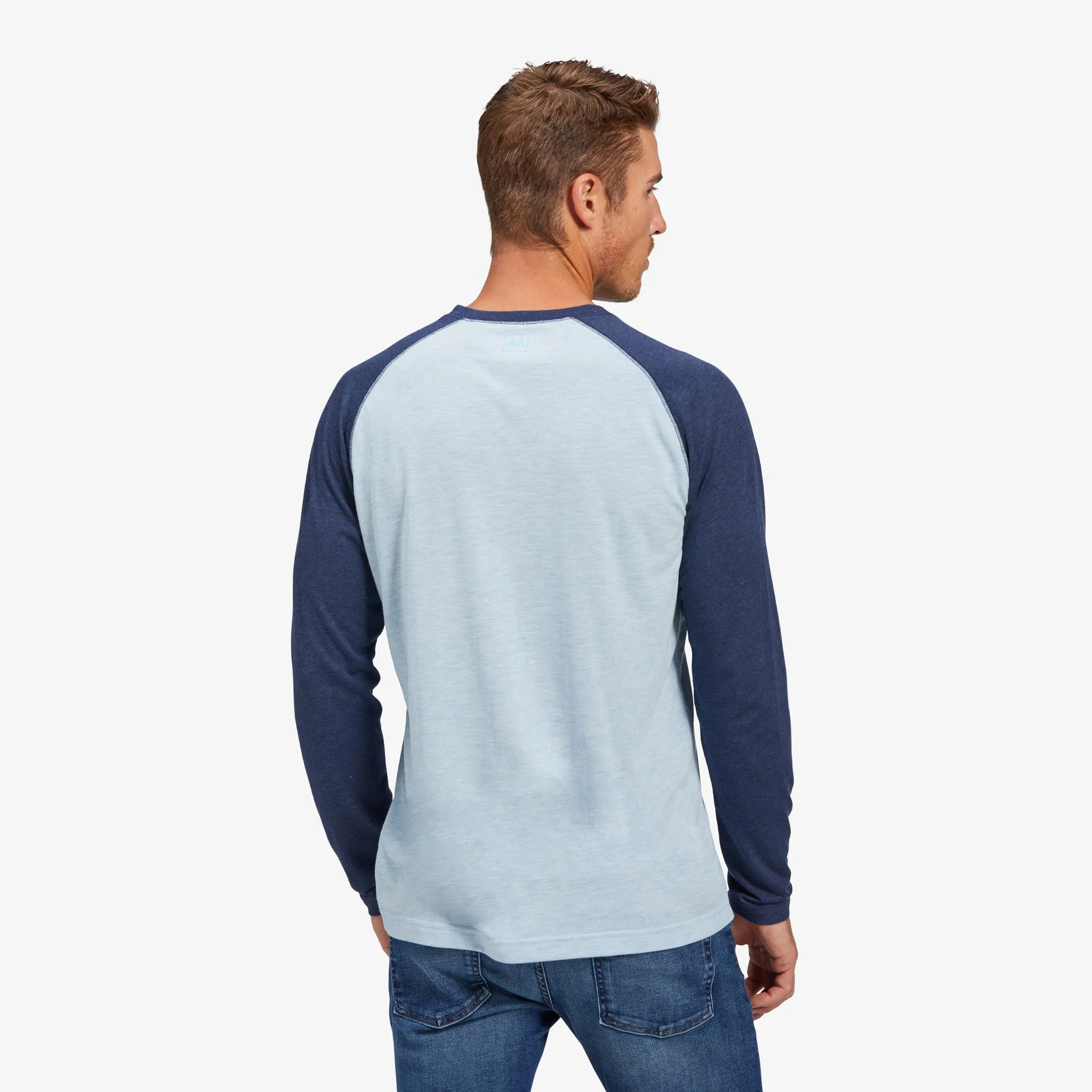 Men's Mizzen   Main | Easy Knit Henley | Navy Blue Contrast