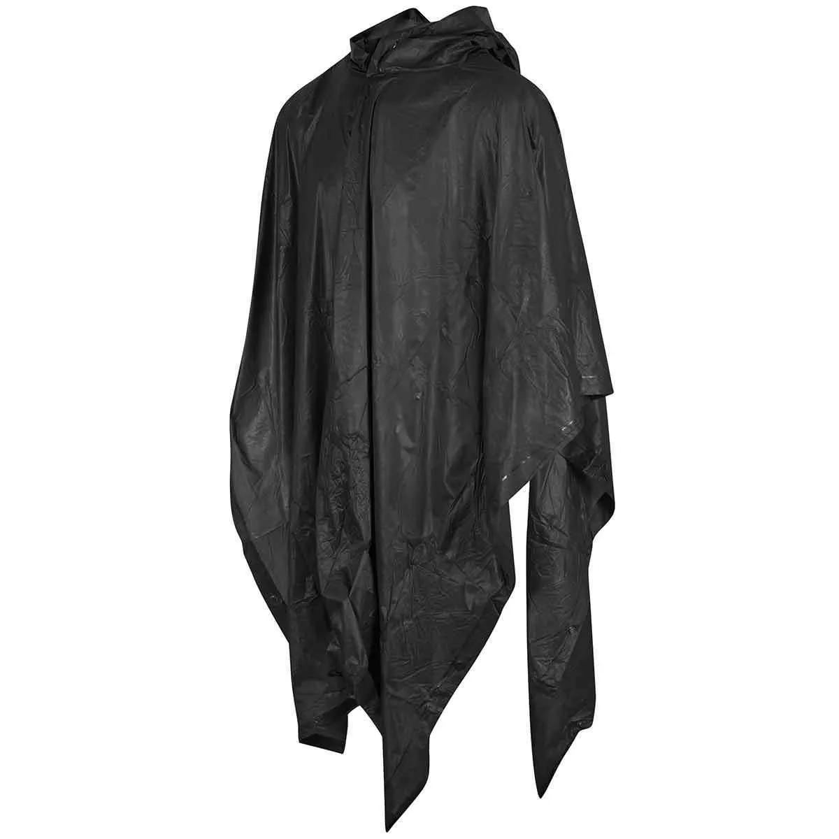 MFH Vinyl Waterproof Poncho Black