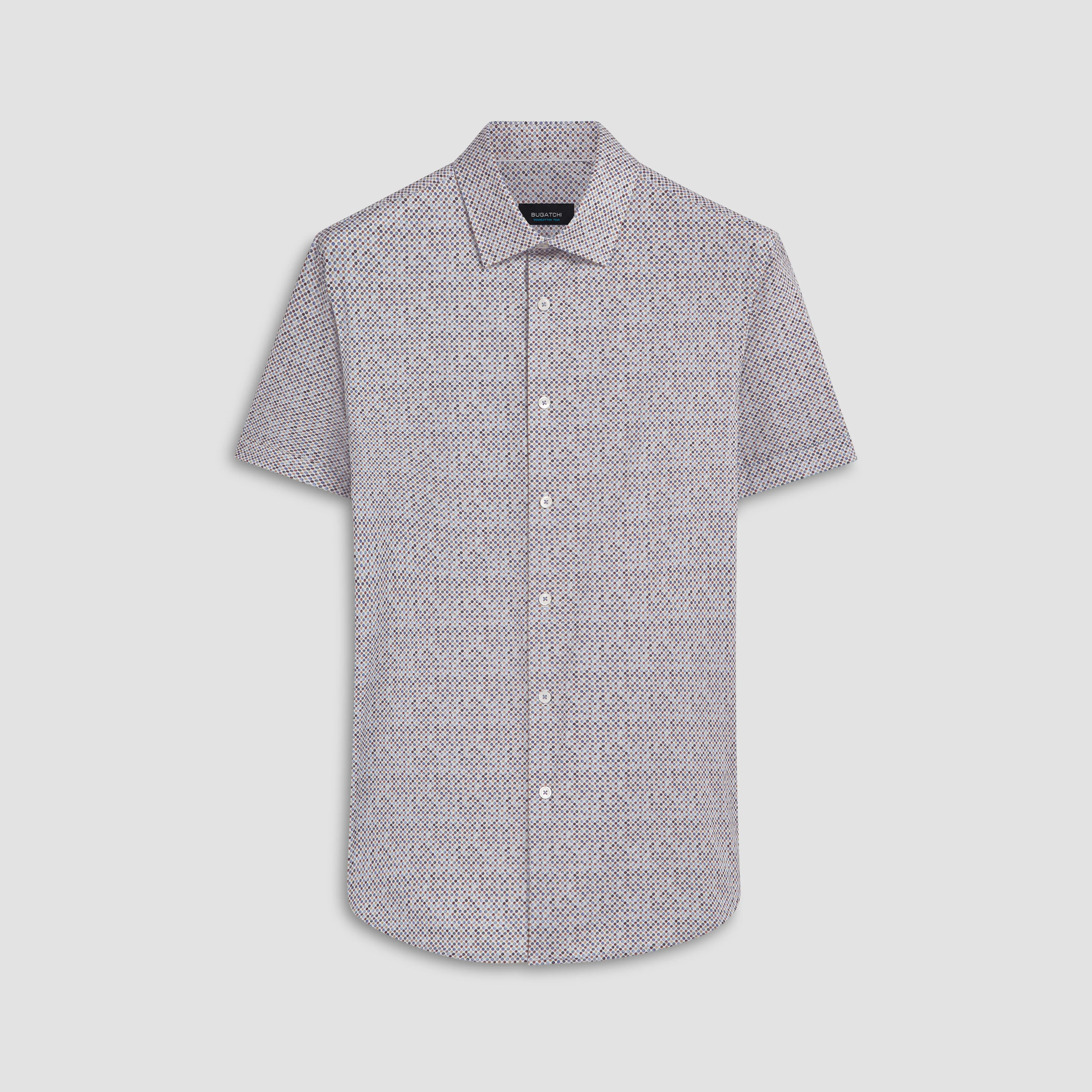 Miles Polka Dot Print OoohCotton Short Sleeve Shirt