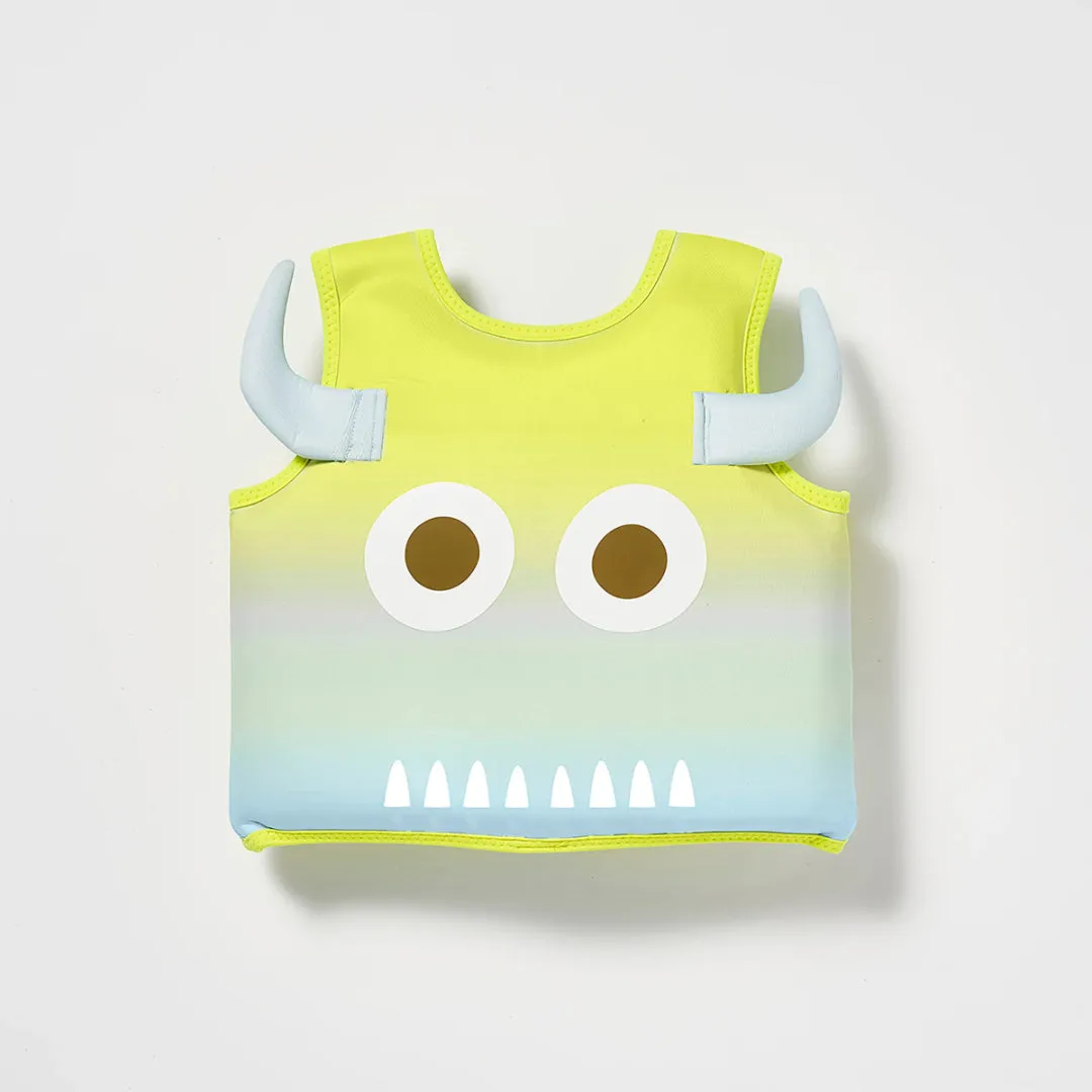 Monty the Monster Float Vest Ages 2-3 & Monster Hooded Beach Towel