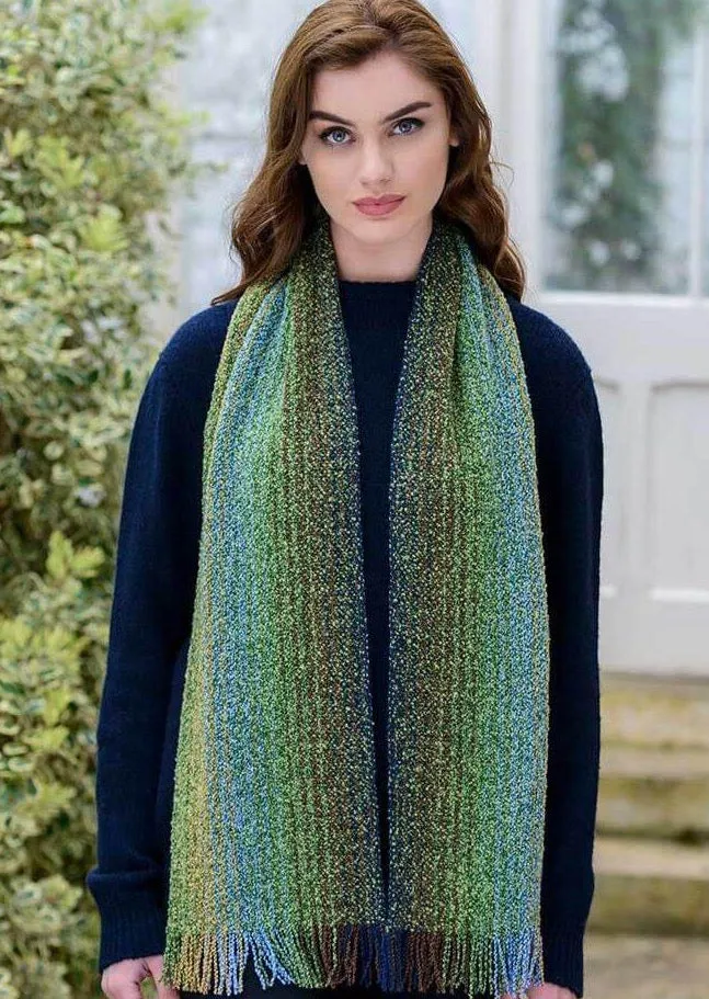 Mucros Skellig Scarf | Green Mix