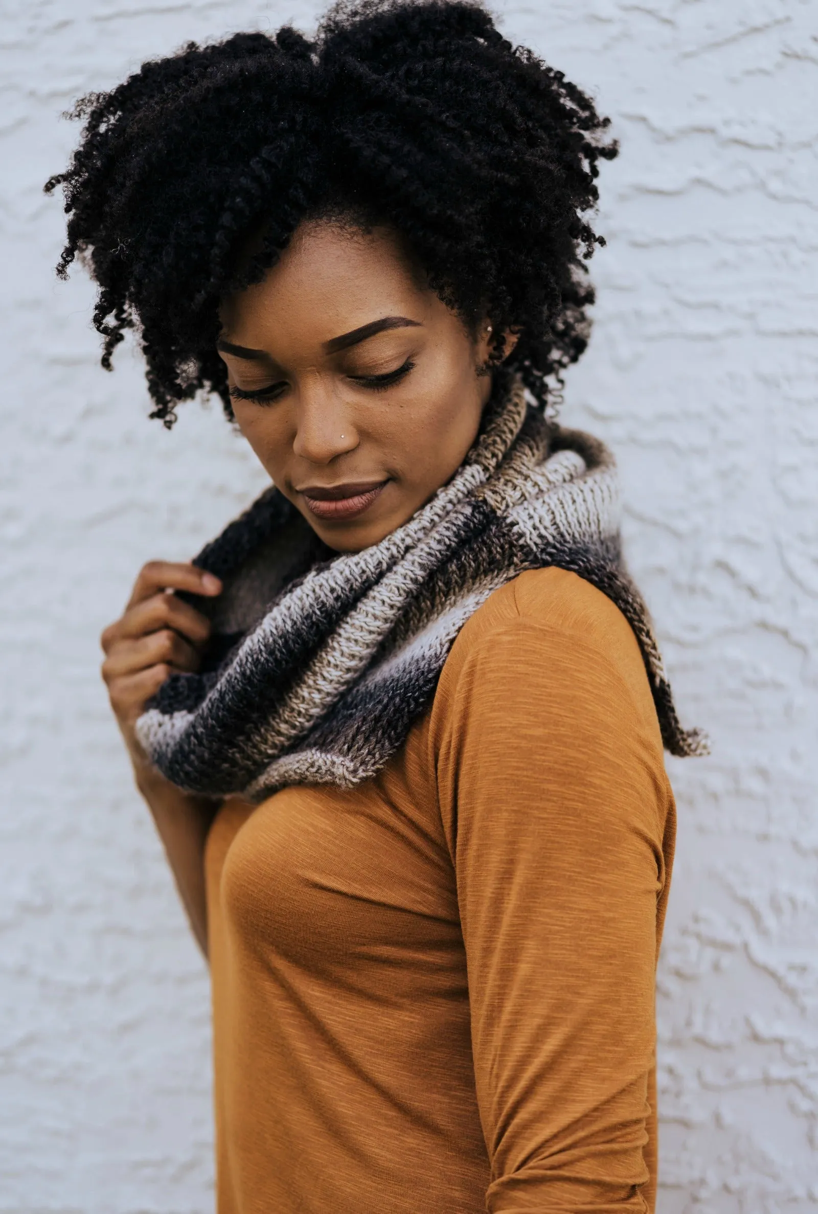 Mulled Cider Cowl // Tunisian Crochet PDF Pattern