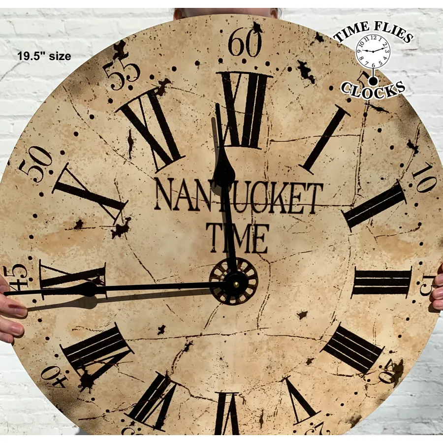 Nantucket Time Clock- Nantucket Island Wall Clock