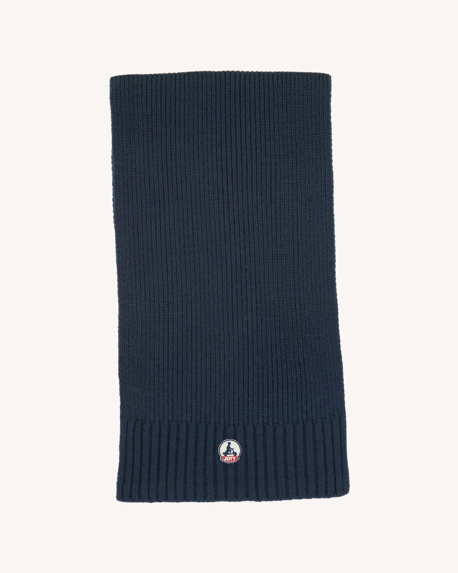 Navy Snow beanie and scarf set