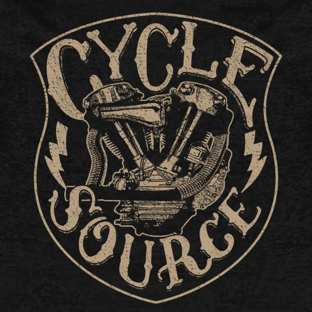 Official Cycle Source Magazine CSM4011 Men’s Knucklehead Black Hoodie