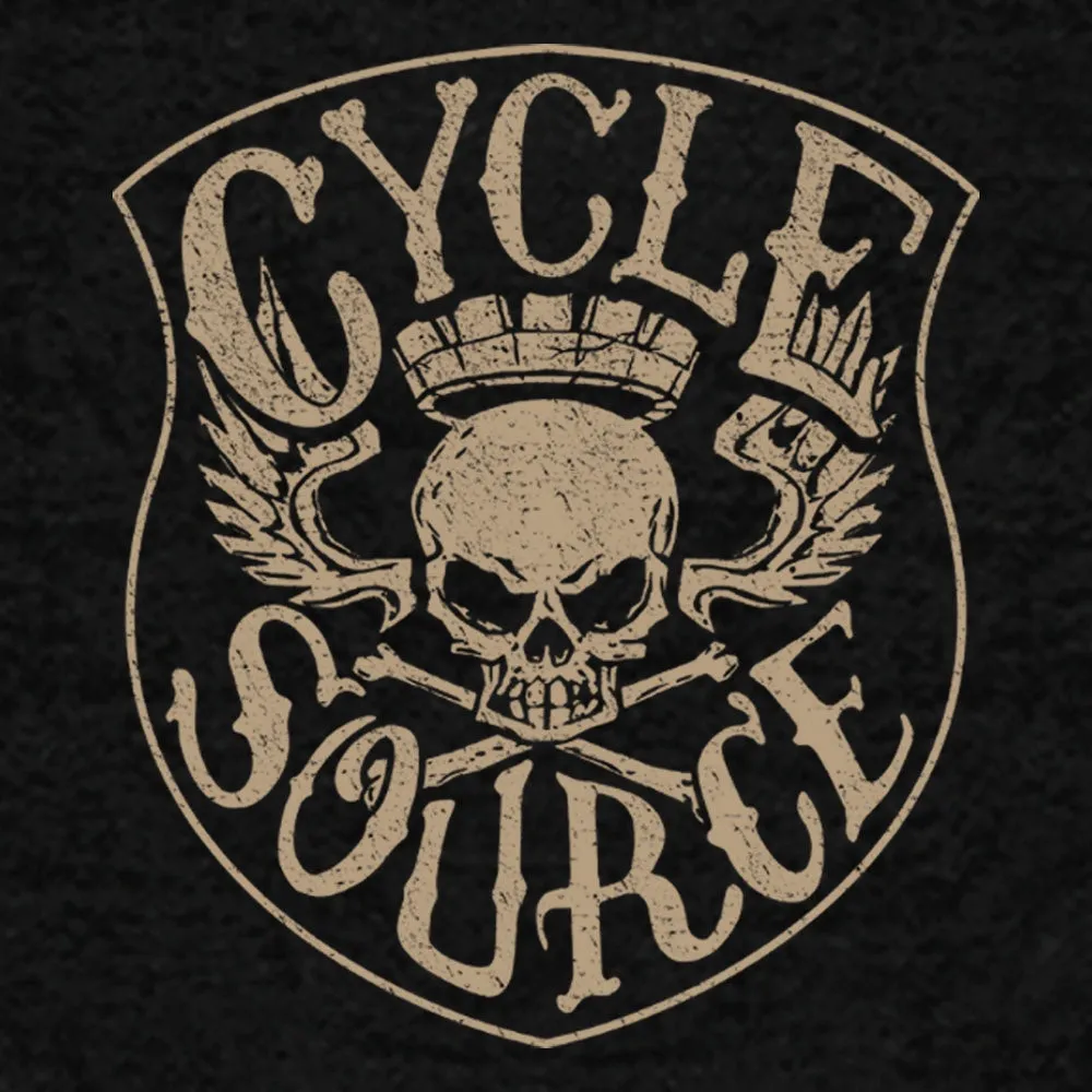 Official Cycle Source Magazine CSM4011 Men’s Knucklehead Black Hoodie