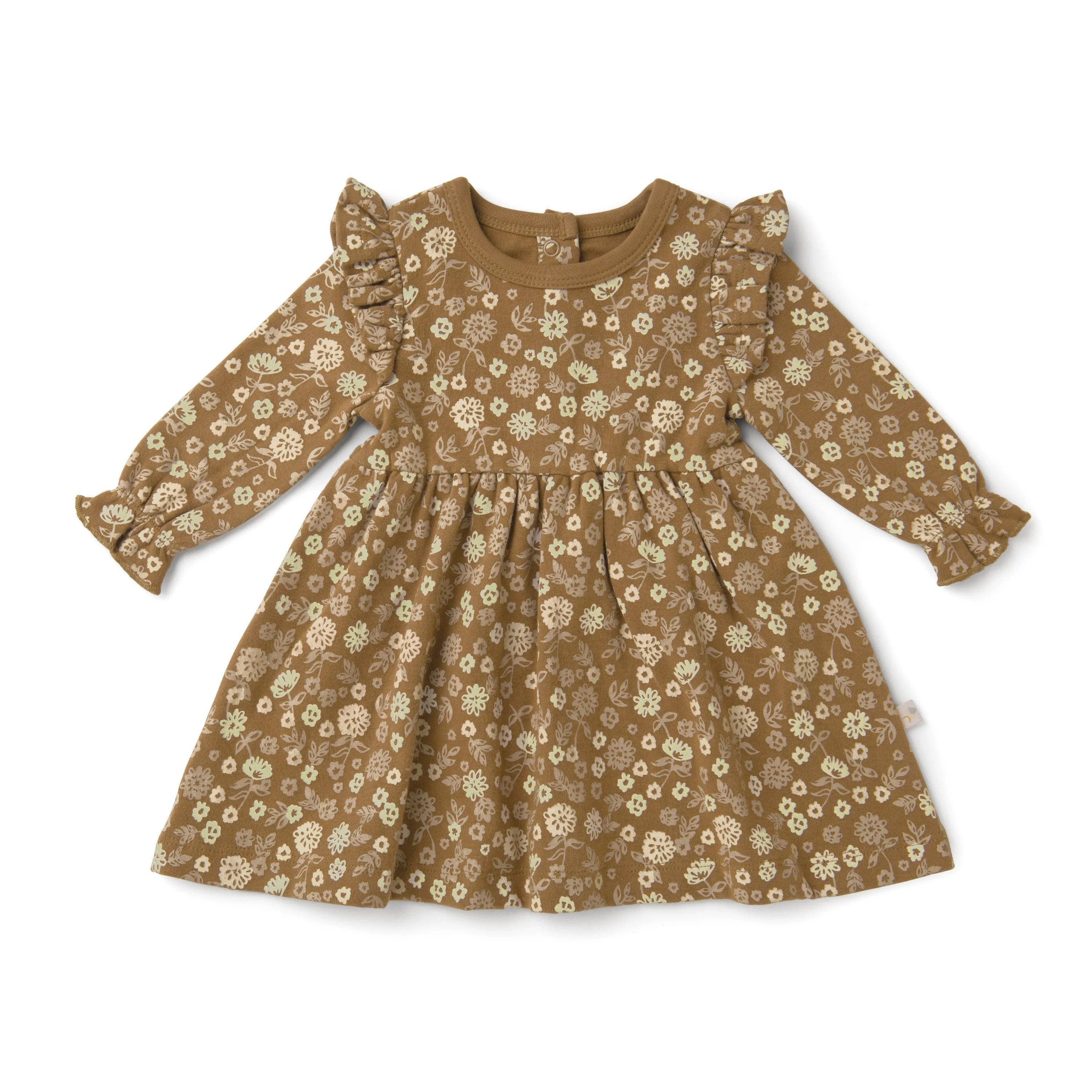 Organic Girls Ruffle Dress - Wildflower